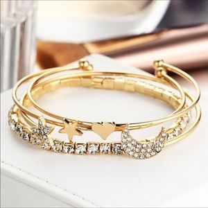 🎉CLEARANCE🎉Gold-tone Crystal/Charm Bracelets